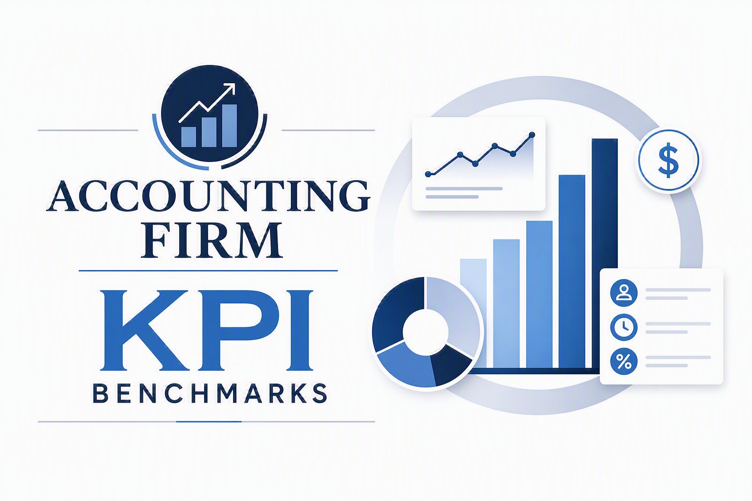 Accounting firm KPI benchmark dashboard