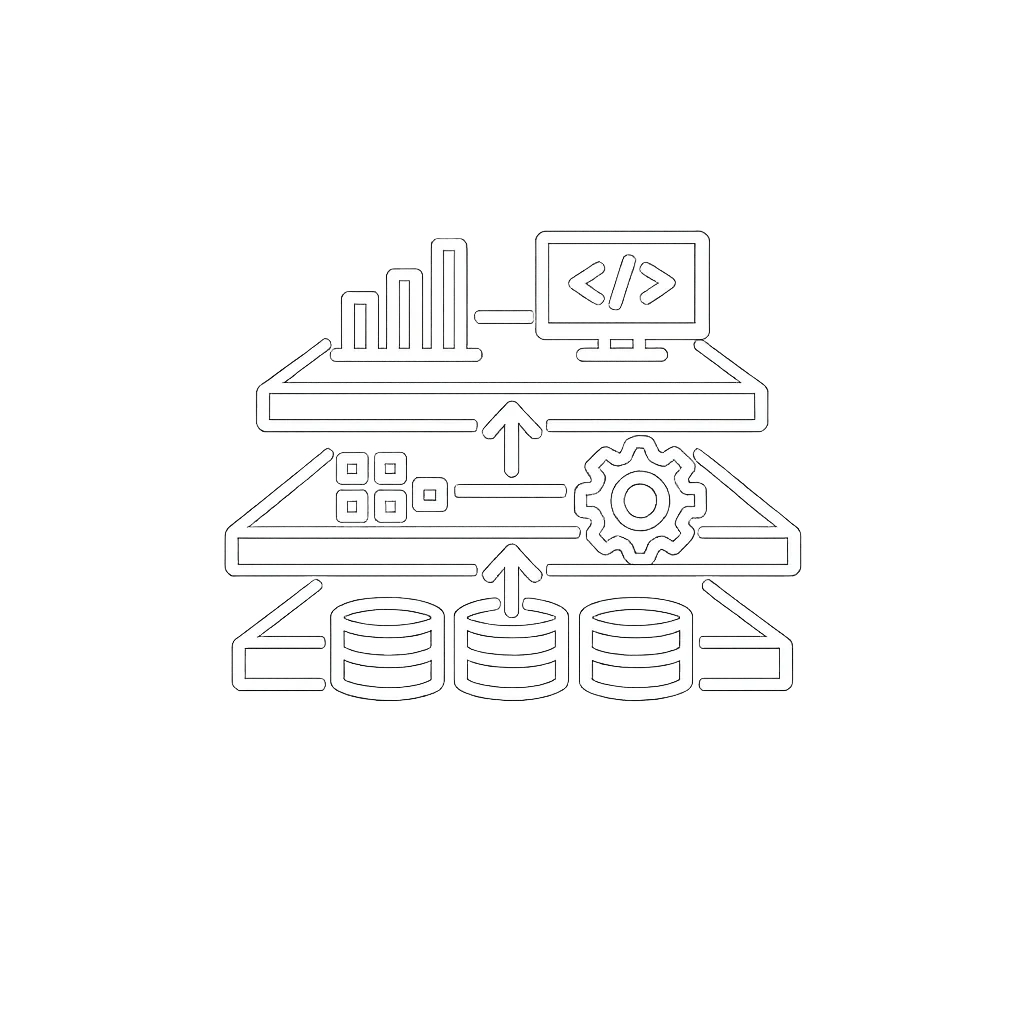 Analytics data architecture best practices icon